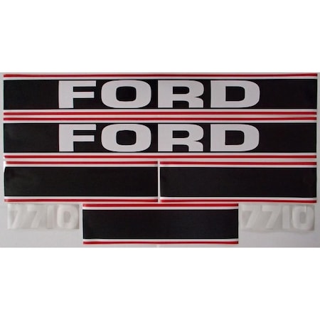 Aftermarket Hood Decal Set EBPN16605NA 83928799 Fits FordNew Holland 7710 Tra F518H4